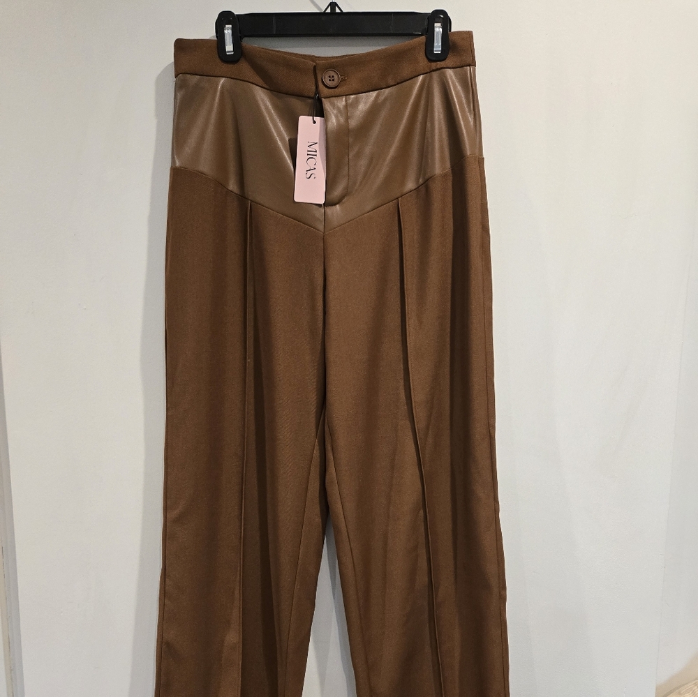 NEW Women's Wide Leg Pants in Brown